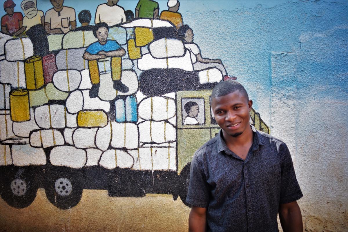 Cornelius, 39, left Liberia when his parents died from Ebola.